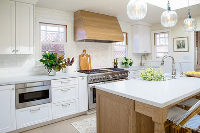 Example of a transitional kitchen design in San Diego