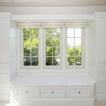 New Windows in Gorgeous Built-In Wardrobe Area - Renewal by Andersen San Francis