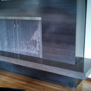 Mount Hood Cabin Fireplace Hearth