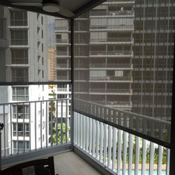 Track-guided Balcony Blinds - Curtains, Blinds & Shutters