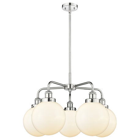 Innovations Beacon 5 26" Chandelier Polished Chrome