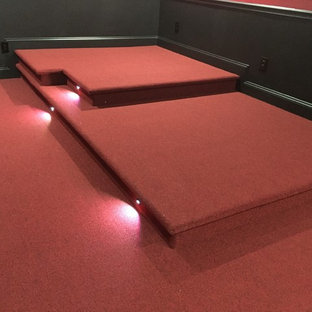 Design ideas for a traditional basement in Atlanta.