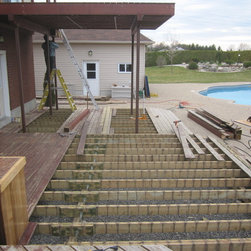 Removing old decking boards - Deck Tiles And Planks