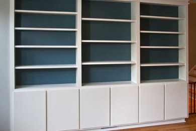 Built in Modern Bookcase/ Cabinets