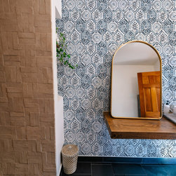 Moroccan Tile - Indigo Blue - Wallpaper