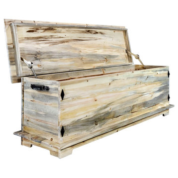 Big Sky Collection Rugged Sawn 4' Blanket Chest, Natural