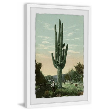 "Lofty Cactus" Framed Painting Print, 12"x18"