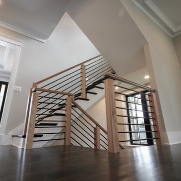 Project #69 | Contemporary Staircase with Horizontal Metal Rods