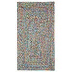 Capel Rugs - Sea Pottery Concentric Braided Rectangle Rug, Bright Multi, 2'3"x9' Runner - Reversible and durable, Capel braids are a hallmark of American tradition. Features: Construction: Braided Country of Origin: USASpecifications: Pile Height: 3/8" - 1/2"