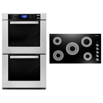 2PC Kitchen Package with 36" Electric Cooktop & 30" Double Electric Wall Oven