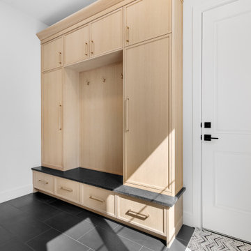 Sherwood Park Custom Home - Rift Cut White Oak with Natural Lacquer