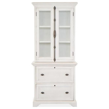 Magnussen Bronwyn Lateral File with Hutch in Alabaster
