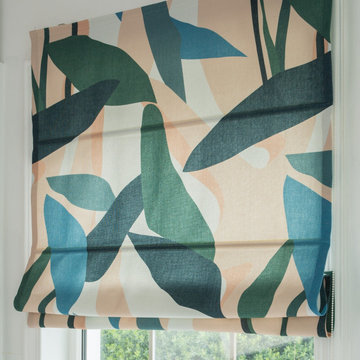 Leaf Vine Roman Shades, Roman blinds, window treatments