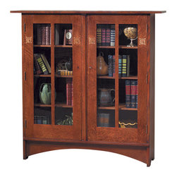 Stickley Harvey Ellis Bookcase w/Inlay 89/91-706 - Bookcases