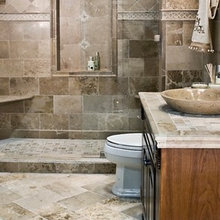 Walk In Showers And Separate Double Vanities