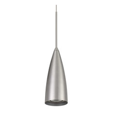 Cal Lighting UP-1118 Kalavasos 1 Light 3"W LED Mini Pendant - Brushed Steel