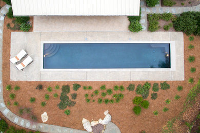 Inspiration for a contemporary pool remodel in Other