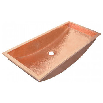 Trough 30 in Polished Copper