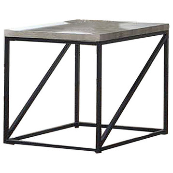 Square End Table in Sonoma Gray