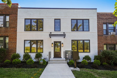 Inspiration for a contemporary exterior home remodel in DC Metro