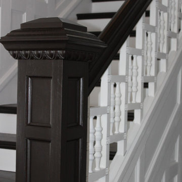 Historical staircase and entry project, North Park, Indianapolis