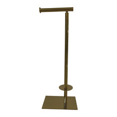CC8002 Claremont Freestanding Toilet Paper Stand, Polished Brass