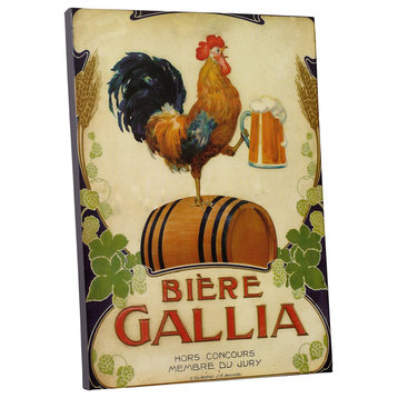 Vintage Apple "Biere Gallia" Gallery Wrapped Canvas Wall Art