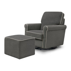 upholstered glider and ottoman set