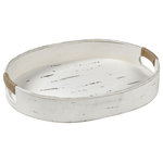 Elk Home - Elk Home 643316 Waterfront - 19.75" Oval Ottoman Tray - Waterfront 19.75" Ov Weathered White/Rope *UL Approved: YES Energy Star Qualified: n/a ADA Certified: n/a  *Number of Lights:   *Bulb Included:No *Bulb Type:No *Finish Type:Weathered White/Rope