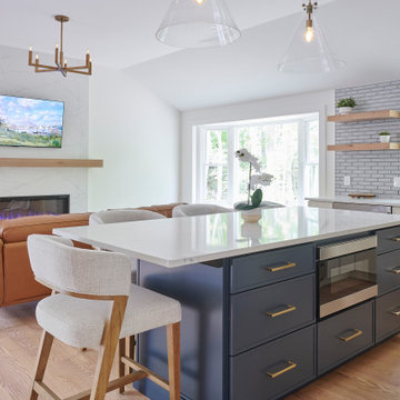Living Room + Kitchen | Feng Shui Hills | Worcester, MA