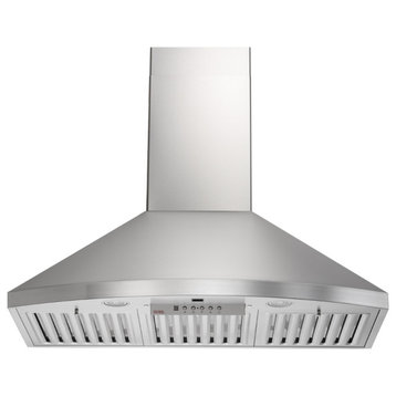 KOBE 600 CFM Hands-Free Fully Auto Wall Mount Range Hood With Duct Extension, 36
