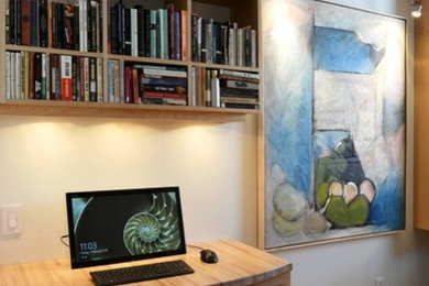 Mid-century modern home design photo in Other
