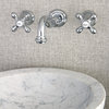 Kingston Brass 2-Handle Wall Mount Bathroom Faucet, Polished Chrome