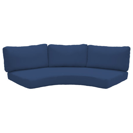Covers for Low-Back Curved Armless Sofa Cushions 6 inches thick