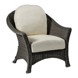 Summer Classics - Summer Classics Regent Lounge Chair, Linen Dove Cushion - Outdoor Lounge Chairs