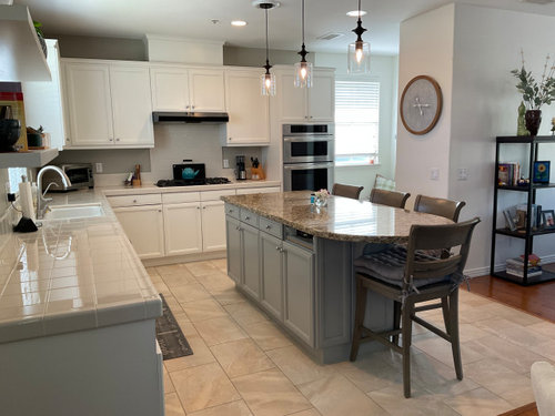 Need opinions on quartz colors for my kitchen countertops and island