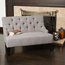 GDF Studio Mariana Fabric Settee, Gray