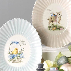 Easter Egg Plates - Holiday Dinnerware