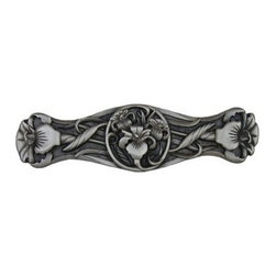 Inviting Home Inc. - River-Iris Pull, Antique-Style Pewter - Cabinet And Drawer Handle Pulls