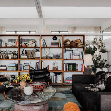 Curated Mid-Century Living Space