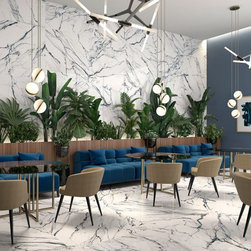 Oikos Blue Marble Porcelain Tiles  &ndash; Gloss - 床＆壁タイル