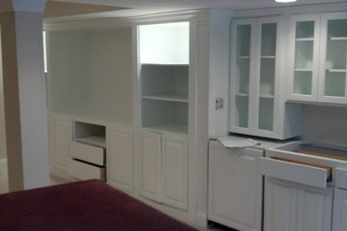 Inspiration for a modern home design remodel in Boston