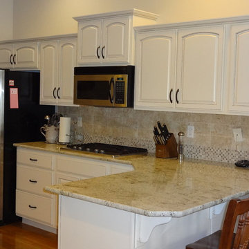 Refinished Dover White Kitchen