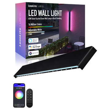 47.25" Smart WiFi LED Wall Sconce 45W,100-265V Color Changing