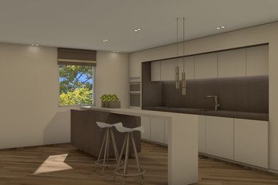 Kitchen - contemporary kitchen idea in Other