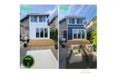 Inspiration for a modern exterior home remodel in Other