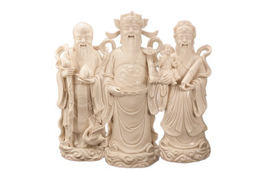 Статуэтки, Три звёздных старца, Sanxing (三星 "Three Stars") - три божества Фу, Лу