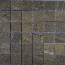 Track Mosaic: Square Line - Mosaic Tile