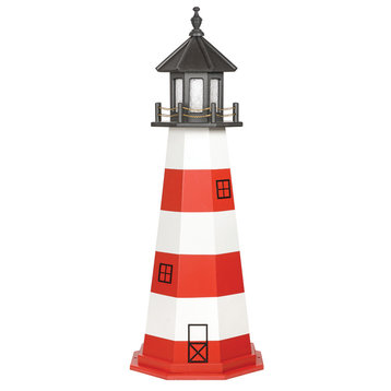 Assateague Hybrid Lighthouse, Replica, 3 Foot, Solar, No Base