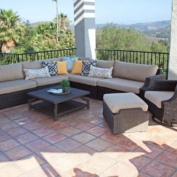 Sunset Outdoor Sectional with Club Chair